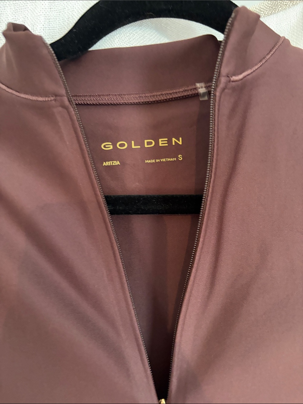 Aritzia Golden Athletic Quarter Zip - Picture 2 of 3